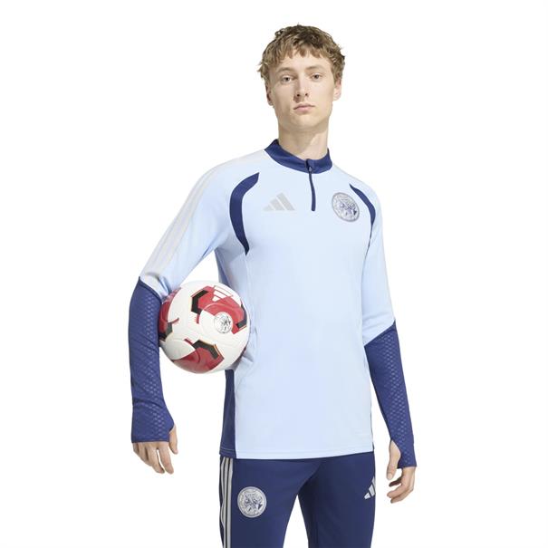 Adidas Ajax 1/4 Zip Trainingspak Heren Lichtblauw