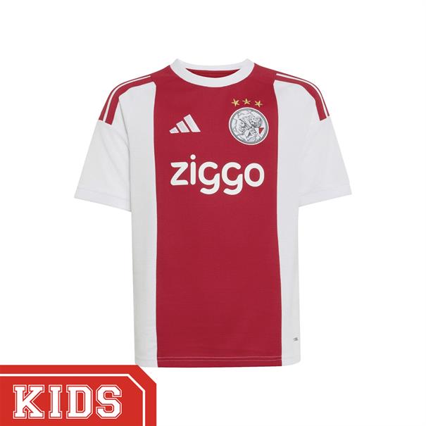 Adidas Ajax Thuisshirt Kinderen 2026-2027 Wit Rood