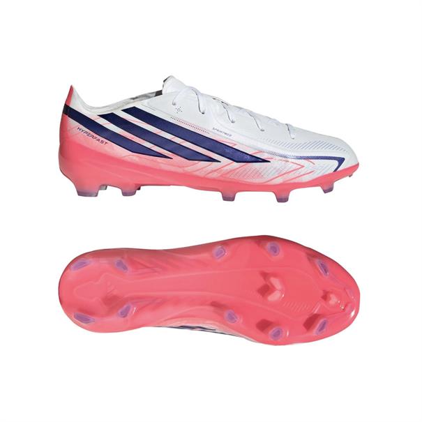 Adidas F50 Hyperfast Elite Gras Voetbalschoenen Kinderen Wit Paars Roze