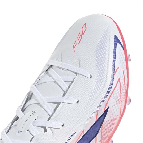 Adidas F50 Hyperfast Elite Gras Voetbalschoenen Kinderen Wit Paars Roze