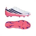 Adidas F50 Hyperfast League Gras Voetbalschoenen Kinderen Wit Paars Roze