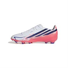 Adidas F50 Hyperfast League Gras Voetbalschoenen Kinderen Wit Paars Roze