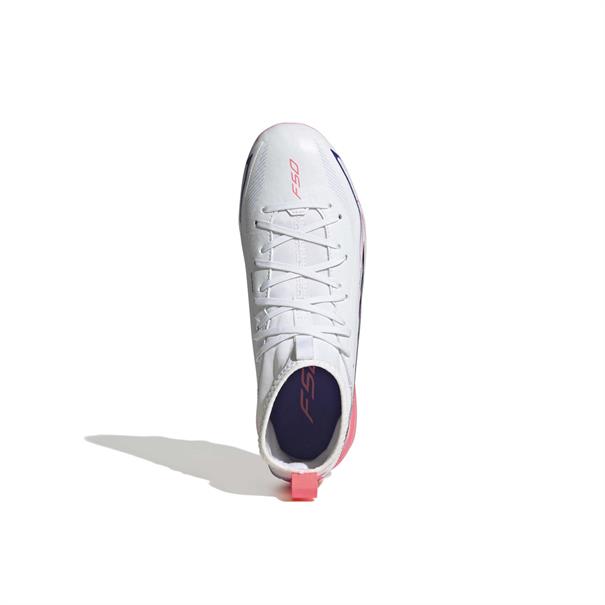 Adidas F50 Hyperfast League Gras Voetbalschoenen Kinderen Wit Paars Roze