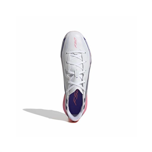 Adidas F50 Hyperfast League Gras Voetbalschoenen Kinderen Wit Paars Roze
