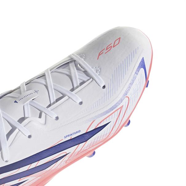 Adidas F50 Hyperfast League Gras Voetbalschoenen Kinderen Wit Paars Roze