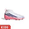 Adidas F50 Hyperfast League Gras Voetbalschoenen Kinderen Wit Paars Roze