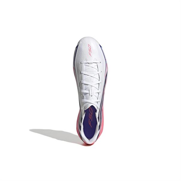 Adidas F50 Hyperfast League Gras Voetbalschoenen Wit Paars Roze