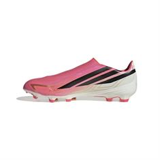 Adidas F50 Hyperfast League Veterloze FG Voetbalschoenen Roze / Zwart / Wit