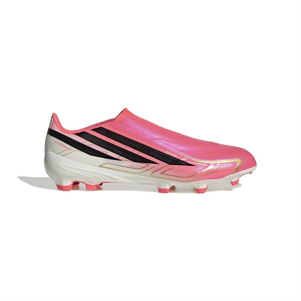 Adidas F50 Hyperfast League Veterloze FG Voetbalschoenen Roze / Zwart / Wit