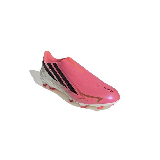 Adidas F50 Hyperfast League Veterloze FG Voetbalschoenen Roze / Zwart / Wit