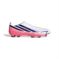 Adidas F50 Hyperfast League Veterloze Gras Voetbalschoenen Wit Paars Roze