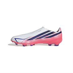 Adidas F50 Hyperfast League Veterloze Gras Voetbalschoenen Wit Paars Roze