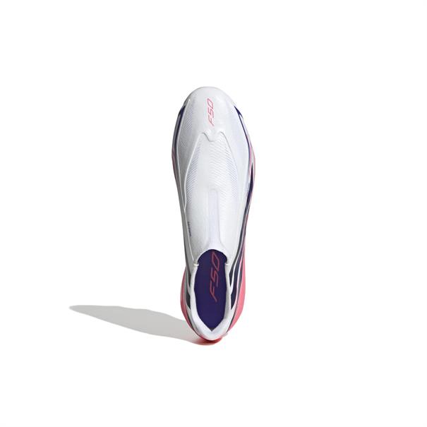 Adidas F50 Hyperfast League Veterloze Gras Voetbalschoenen Wit Paars Roze