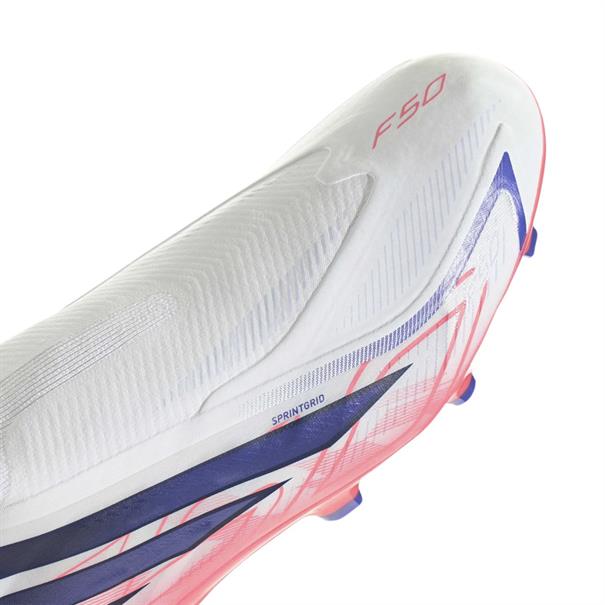 Adidas F50 Hyperfast League Veterloze Gras Voetbalschoenen Wit Paars Roze