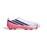 Adidas F50 Hyperfast League Veterloze Gras Voetbalschoenen Wit Paars Roze