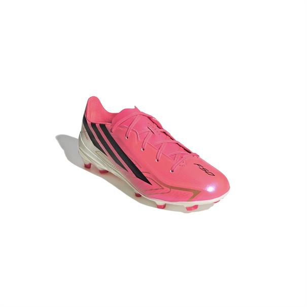 Adidas F50 Hyperfast Leaque Gras Voetbalschoenen FG Kinderen Roze / Zwart / Wit