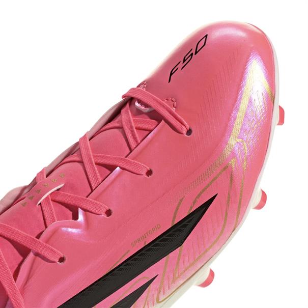 Adidas F50 Hyperfast Leaque Gras Voetbalschoenen FG Kinderen Roze / Zwart / Wit