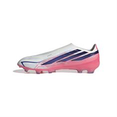 Adidas F50 Hyperfast Pro Veterloze Gras Voetbalschoenen Wit Paars Roze