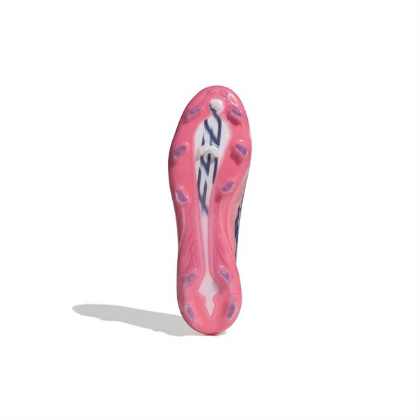 Adidas F50 Hyperfast Pro Veterloze Gras Voetbalschoenen Wit Paars Roze
