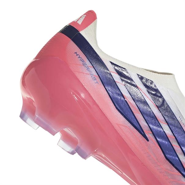 Adidas F50 Hyperfast Pro Veterloze Gras Voetbalschoenen Wit Paars Roze