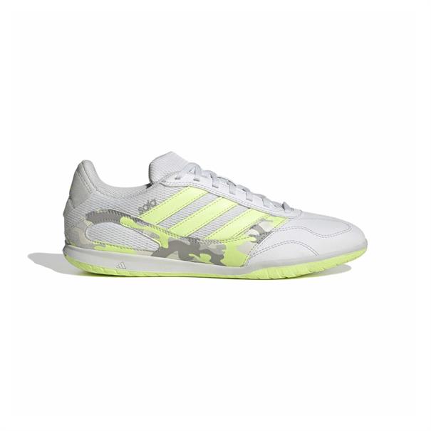 Adidas Super Sala III Indoorschoenen Lichtgrijs Lime