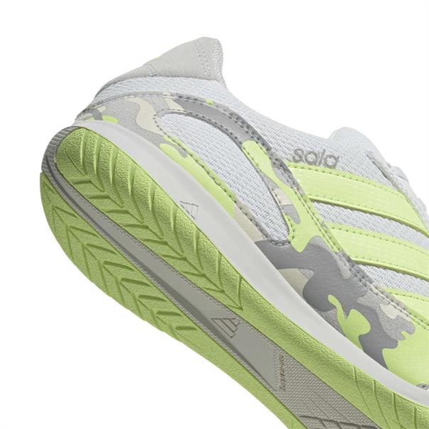Adidas Super Sala III Indoorschoenen Lichtgrijs Lime