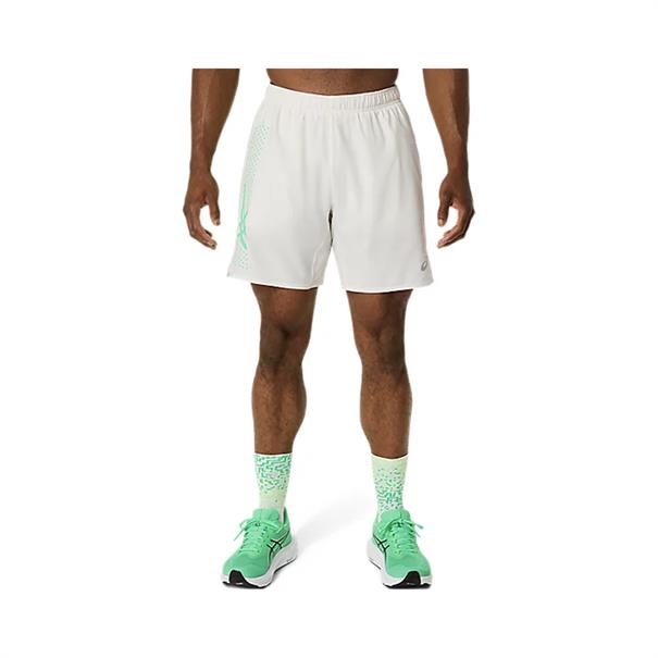 ASICS Icon 7” Hardloopshort Heren Cream / Vital Green