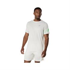 Asics Icon Sportshirt Heren Cream / Vital Green
