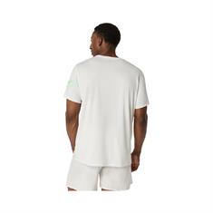 Asics Icon Sportshirt Heren Cream / Vital Green