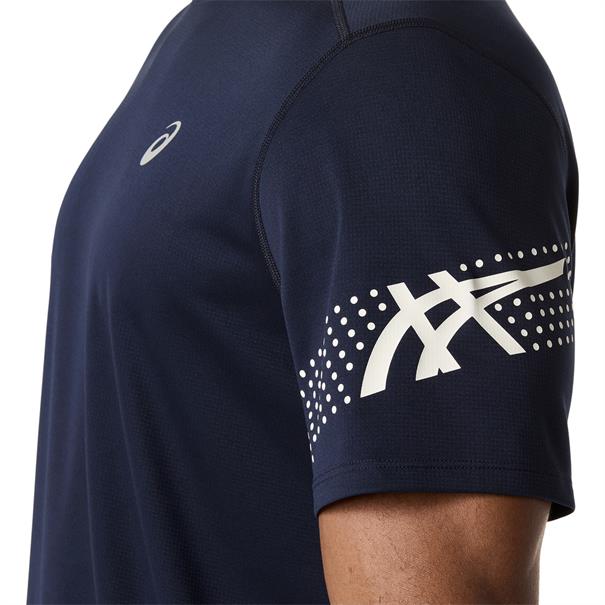 Asics Icon Sportshirt Heren Donkerblauw