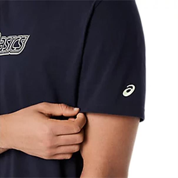 Asics Logo Graphic T-Shirt Donkerblauw