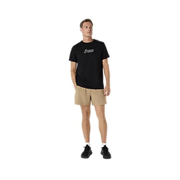 ASICS Logo Graphic T-Shirt Heren Zwart