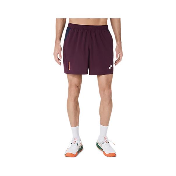 ASICS Padel Court 7" Short Heren Bordeaux