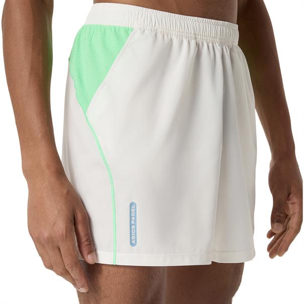 Asics Padel Court 7" Sportshort Heren Cream / Vital Green