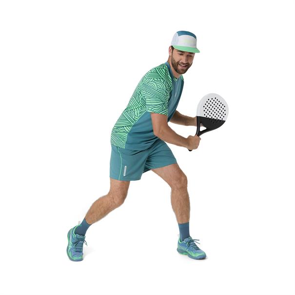 Asics Padel Court 7" Sportshort Heren Misty Pine / Vital Green