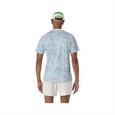 ASICS Padel Court All Over Print Sportshirt Heren Cream