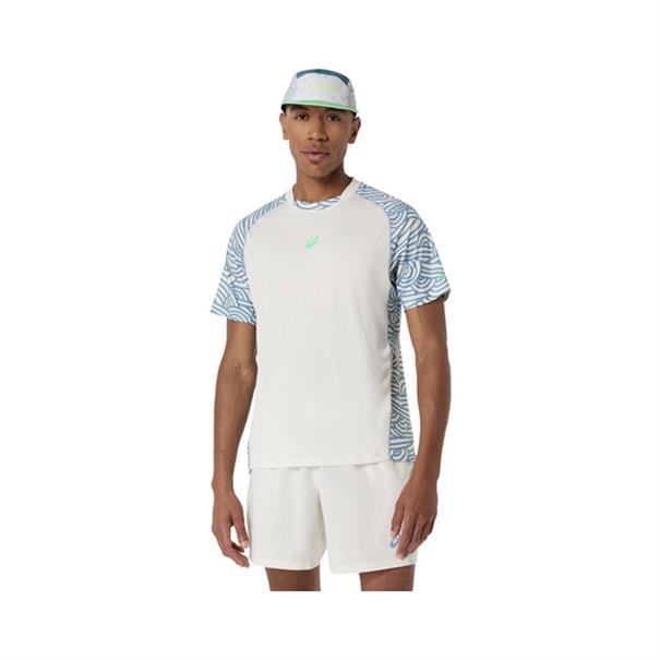 ASICS Padel Court All Over Print Sportshirt Heren Cream