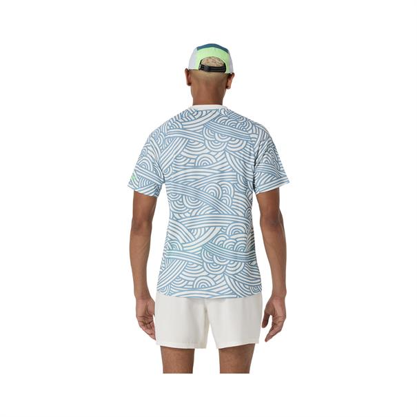 ASICS Padel Court All Over Print Sportshirt Heren Cream