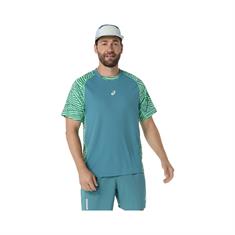ASICS Padel Court All Over Print Sportshirt Heren Groen
