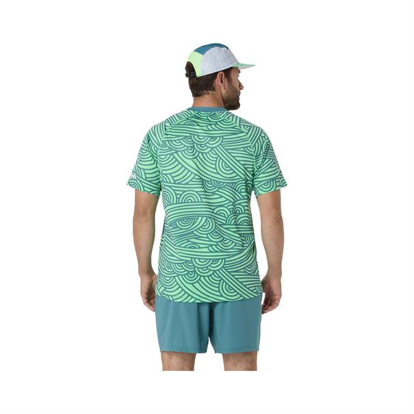ASICS Padel Court All Over Print Sportshirt Heren Groen
