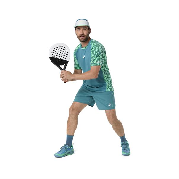 ASICS Padel Court All Over Print Sportshirt Heren Groen