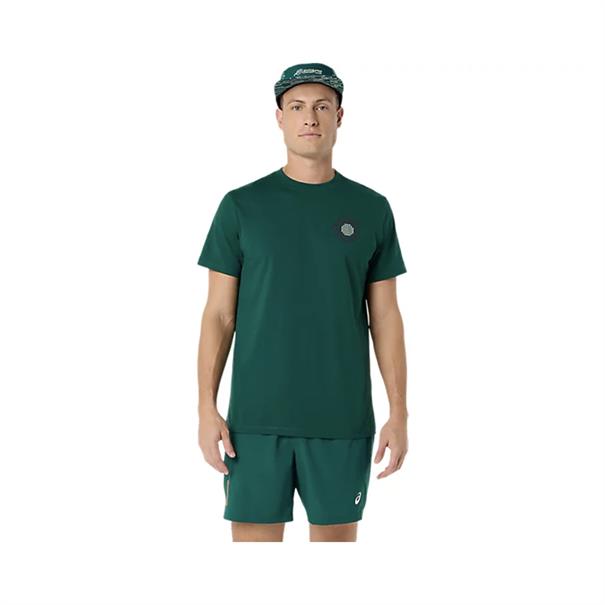 Asics Padel Court Sportshirt Heren Groen