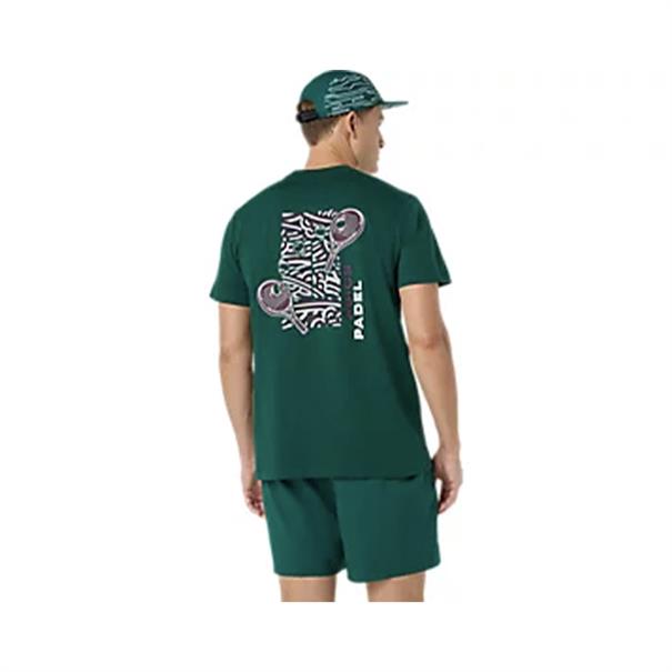 Asics Padel Court Sportshirt Heren Groen