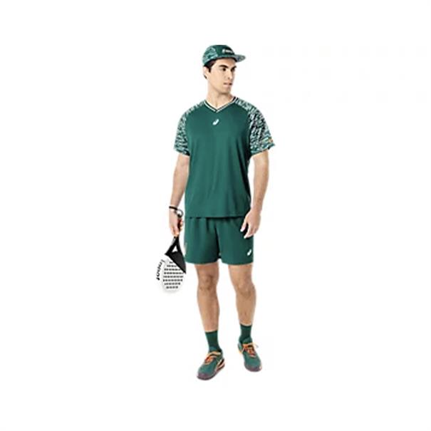 Asics Padel Court Sportshort Heren Groen