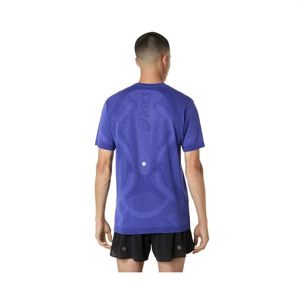 Asics Road Seamless Hardloopshirt Heren Kobaltblauw