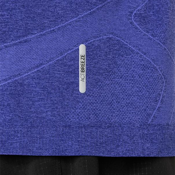 Asics Road Seamless Hardloopshirt Heren Kobaltblauw