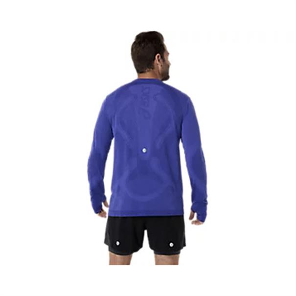Asics Road Seamless Hardloopshirt Heren Kobaltblauw