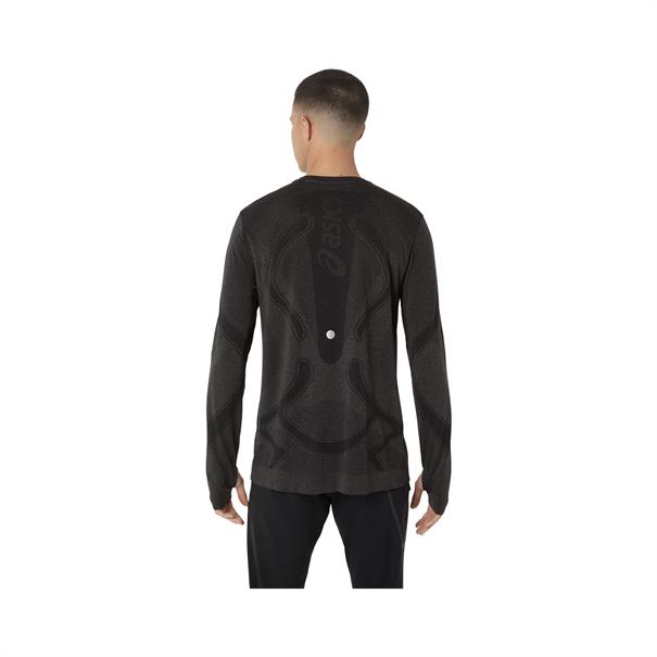 ASICS Road Seamless Sportshirt Heren Zwart