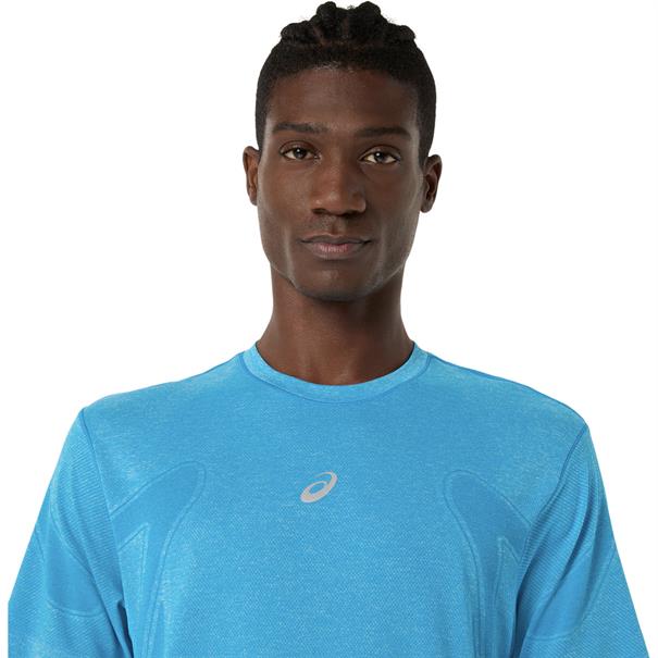 Asics Road Seamless T-Shirt Heren Blauw