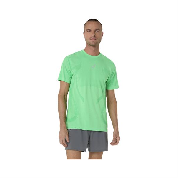Asics Road Seamless T-Shirt Heren Lichtgroen